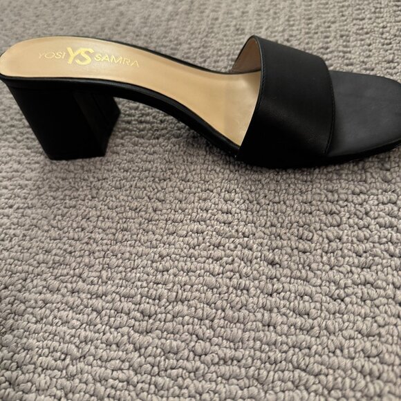YOSI SAMRA Size 8 Black New Women's Danielle Heel Sandal - Picture 2 of 10